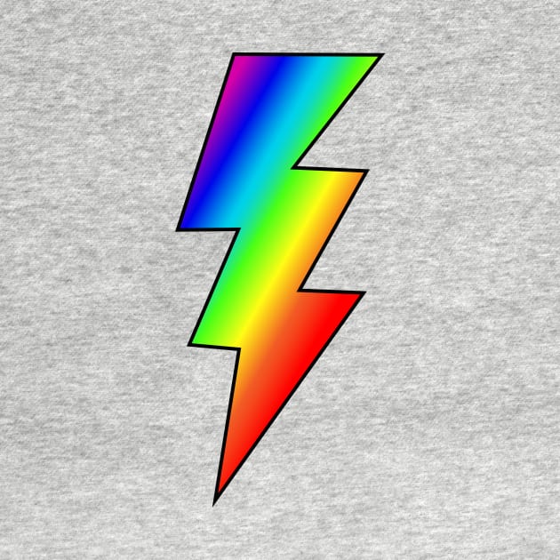 Rainbow Lightening Bolt by Tameink